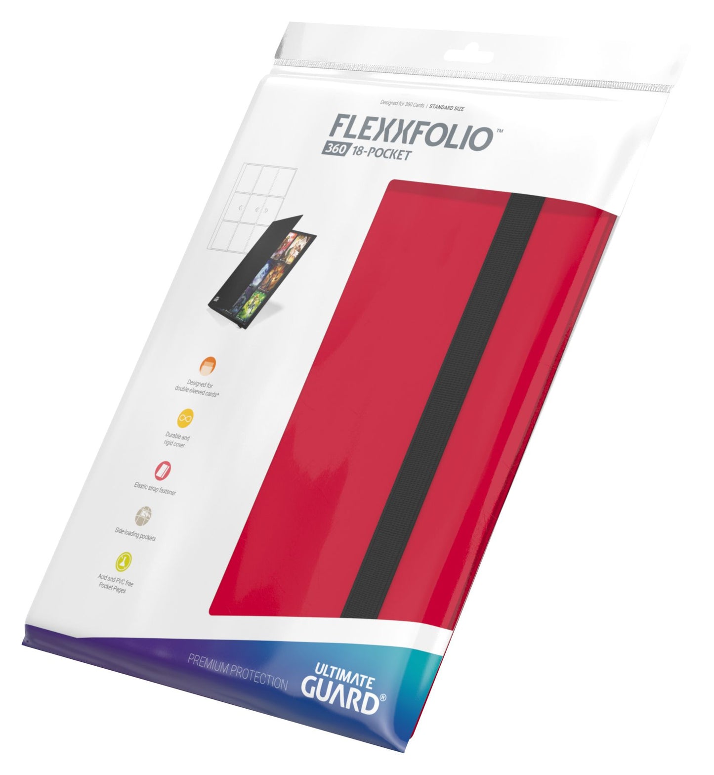 Ultimate Guard: Flexxfolio 360 18-pocket - Red
