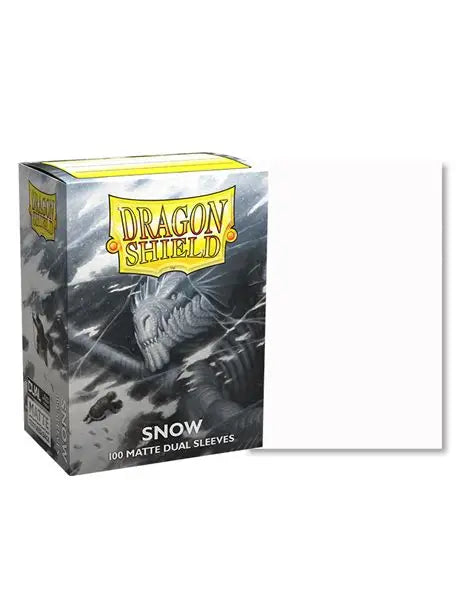 Dragon Shield: Dual Matte Standard Size Sleeves - Snow