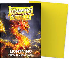 Dragon Shield: Matte Standard Size Sleeves - Lightning