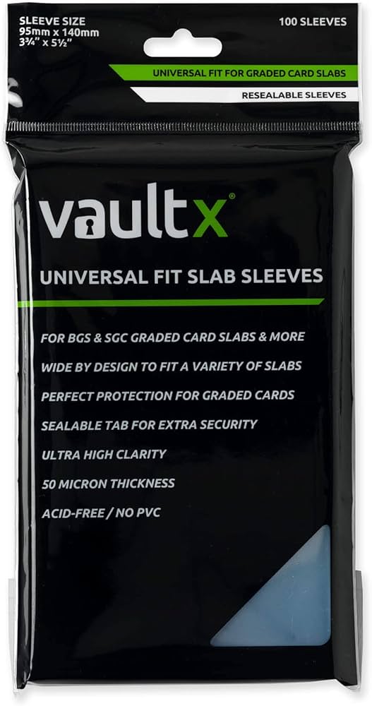 Vault X: Universal Fit 100pk - Slab Sleeves